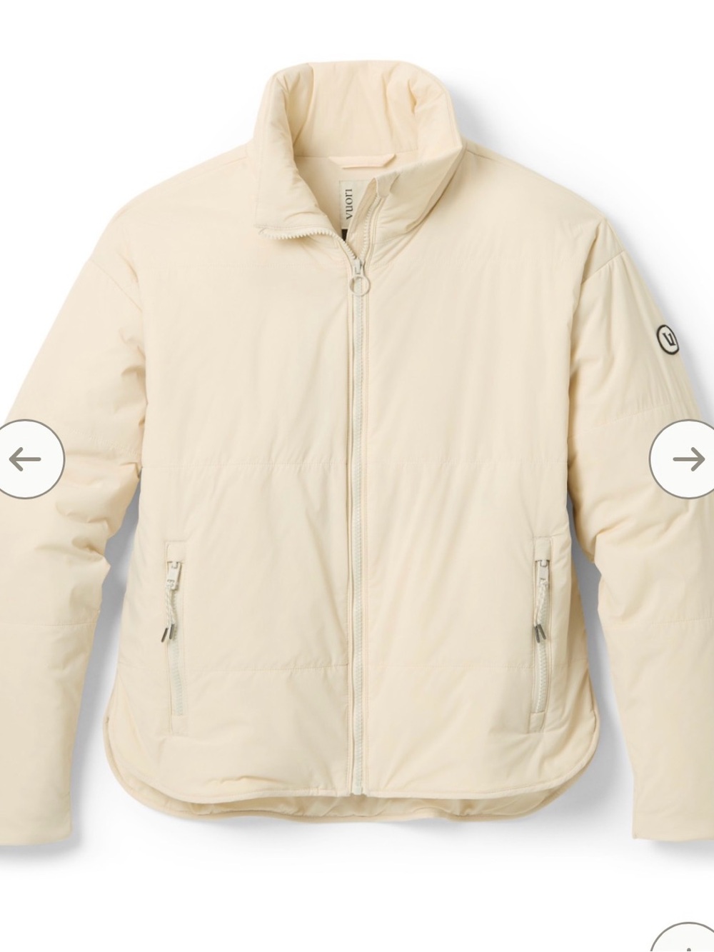Vuori Canyon insultaed Jacket Light Cream Puffer Jacket - L